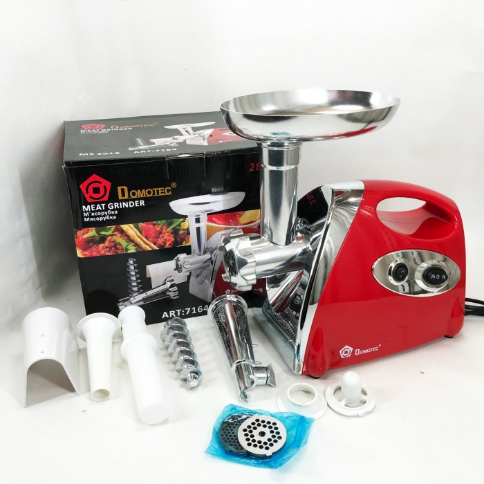 Електром'ясорубка бюджетна Domotec, М'ясорубки хорошої якості, Електром'ясорубки для дому для бару BX-73
