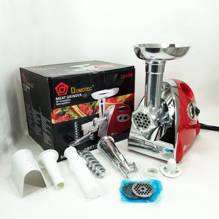 М'ясорубка з функцією подрібнення м'яса Domotec MS-2019 2400 Вт, М'ясорубка 2000 Вт Міні 'ясорубки GK-44