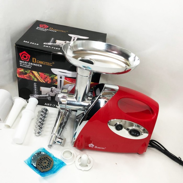 М'ясорубка з функцією подрібнення м'яса Domotec MS-2019 2400 Вт, М'ясорубка 2000 Вт Міні 'ясорубки GK-44