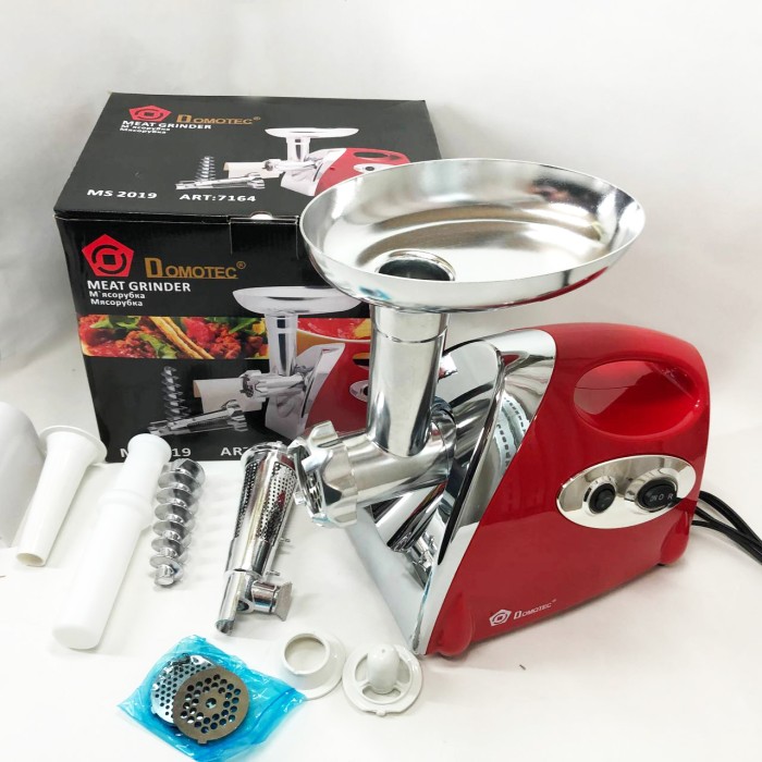 М'ясорубка з функцією подрібнення м'яса Domotec MS-2019 2400 Вт, М'ясорубка 2000 Вт Міні 'ясорубки GK-44