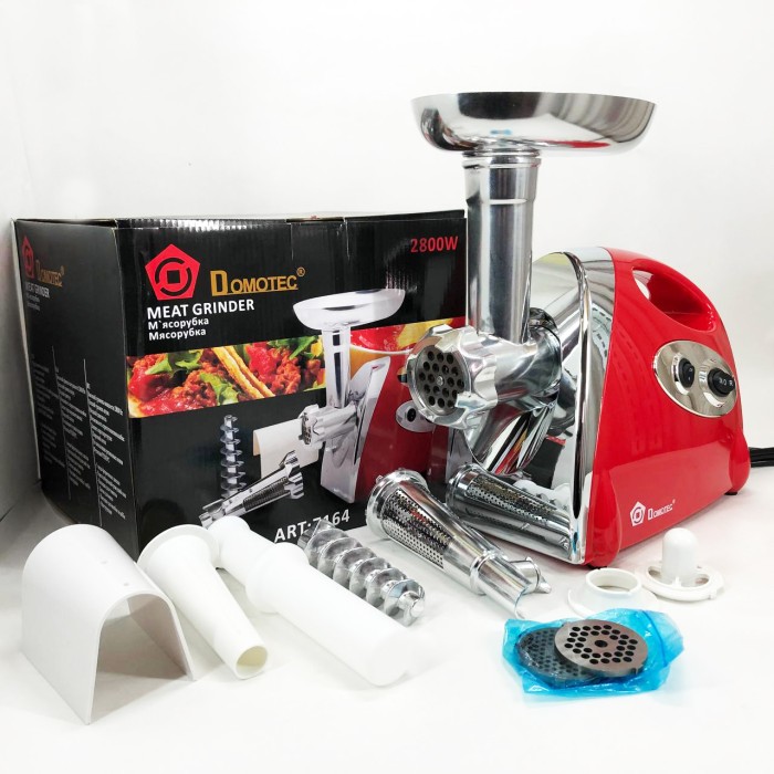 М'ясорубка з функцією подрібнення м'яса Domotec MS-2019 2400 Вт, М'ясорубка 2000 Вт Міні 'ясорубки GK-44