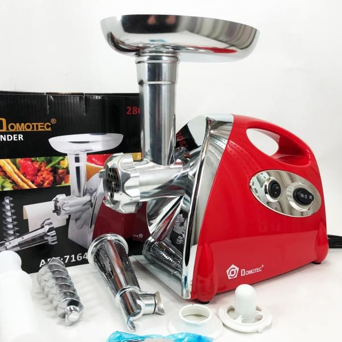 Електрична м'ясорубка з насадками Domotec MS-2019 2400 Вт, Бытовая мясорубка DJ-604 с насадками