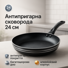 Кулінарна сковорода з антипригарним покриттям, Легка у використанні сковорода, Довговічні сковорідки PX-40