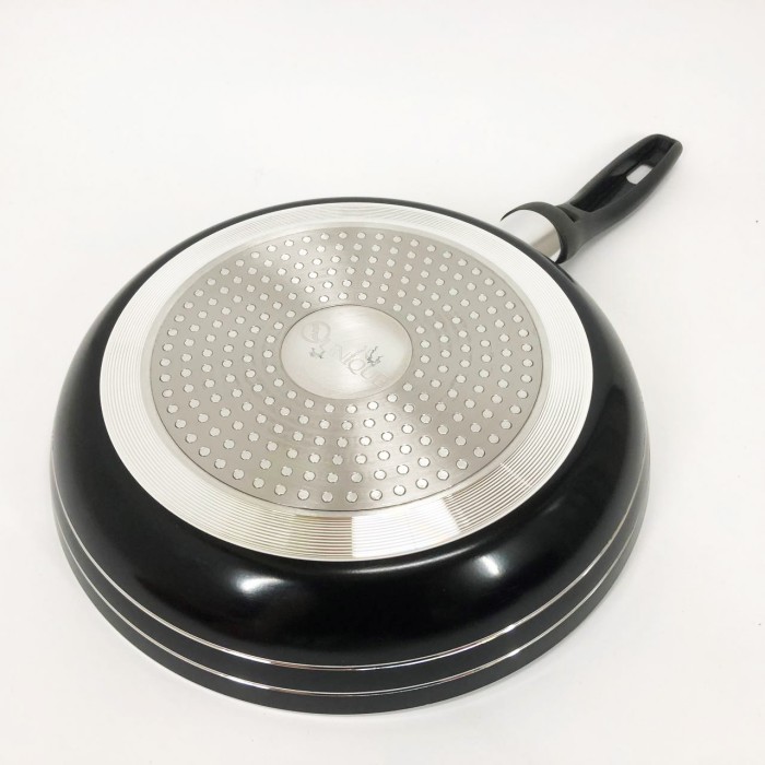 Антипригарна сковорода для овочів UNIQUE, Сковорода з алюмінієвим корпусом глибока алюміній OZ-10