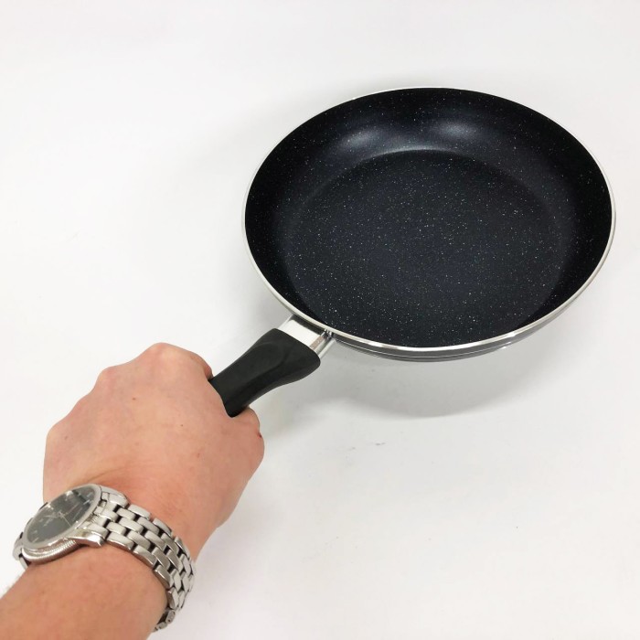 Антипригарна сковорода для овочів UNIQUE, Сковорода з алюмінієвим корпусом глибока алюміній OZ-10