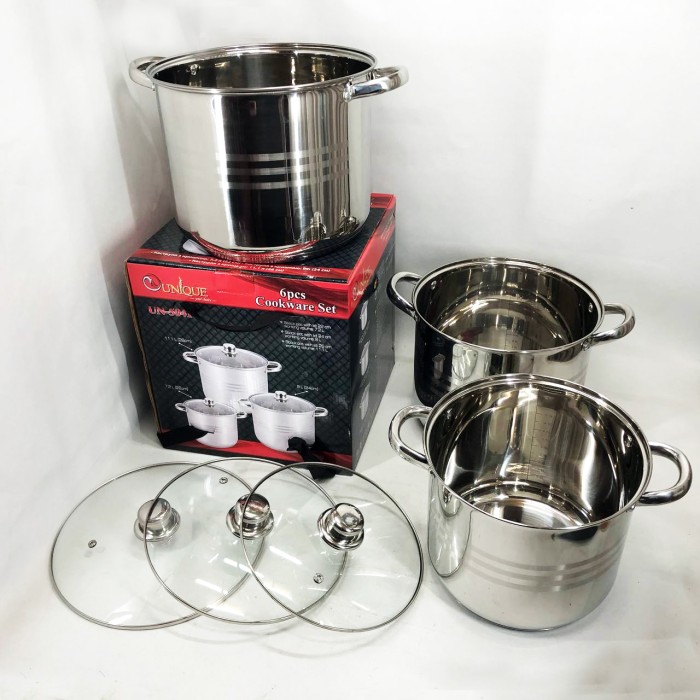 Набір високих каструль Unique UN-5041, Набір якісних каструль посуду для електричних плит TF-69