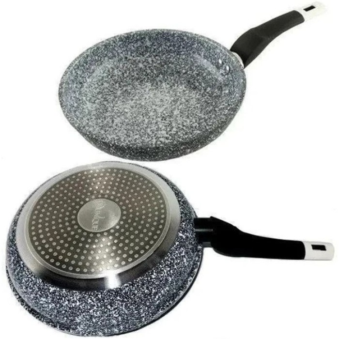 Антипригарна сковорода для овочів, Сковорода з ручкою алюміній зручна для приготування NX-77