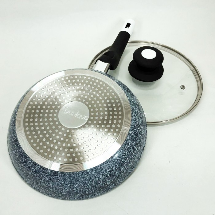 Емальована сковорода для смаження на грилі UNIQUE, Глибока сковорода для індукційної плити WL-55