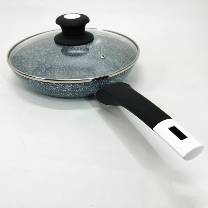 Емальована сковорода для смаження на грилі UNIQUE, Глибока сковорода для індукційної плити WL-55