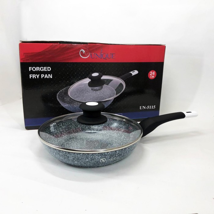 Емальована сковорода для смаження на грилі UNIQUE, Глибока сковорода для індукційної плити WL-55