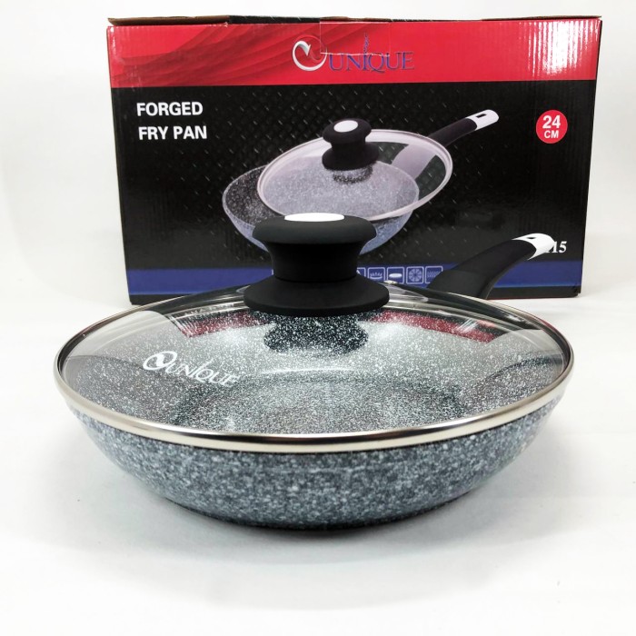 Емальована сковорода для смаження на грилі UNIQUE, Глибока сковорода для індукційної плити WL-55