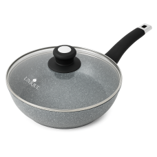 Нова алюмінієва сковорода UNIQUE, Сковорода для смаження на індукційній плиті, Практична сковорідка YU-12