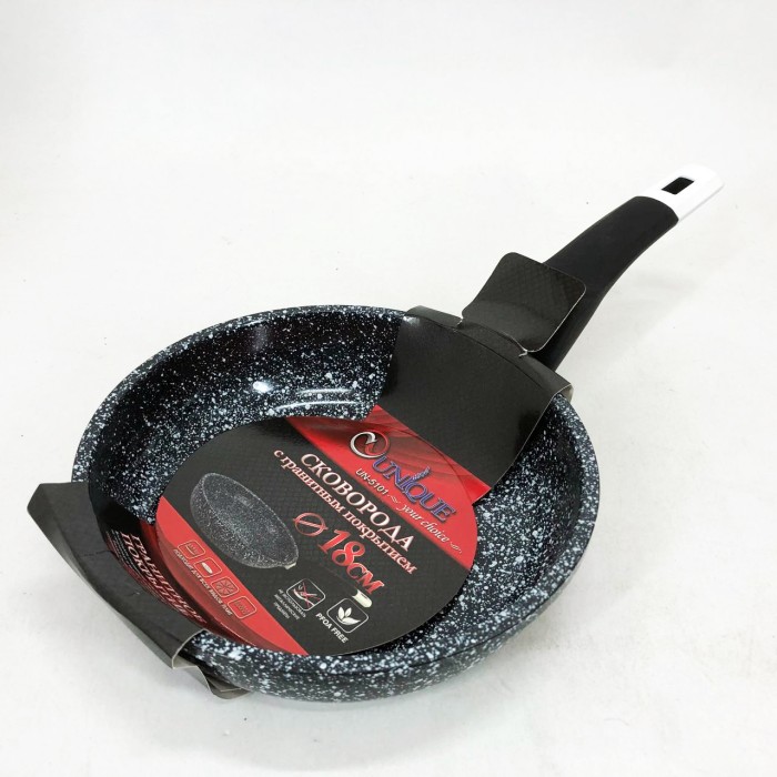 Нова алюмінієва сковорода, Глибока сковорода для індукційної плити якісна гриль FM-26