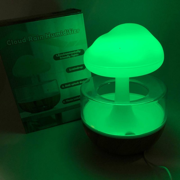 Безшумний зволожувач повітря Cloud Rain Humidifier, Дитячий паровий зволожувач повітря і нічник QR-57