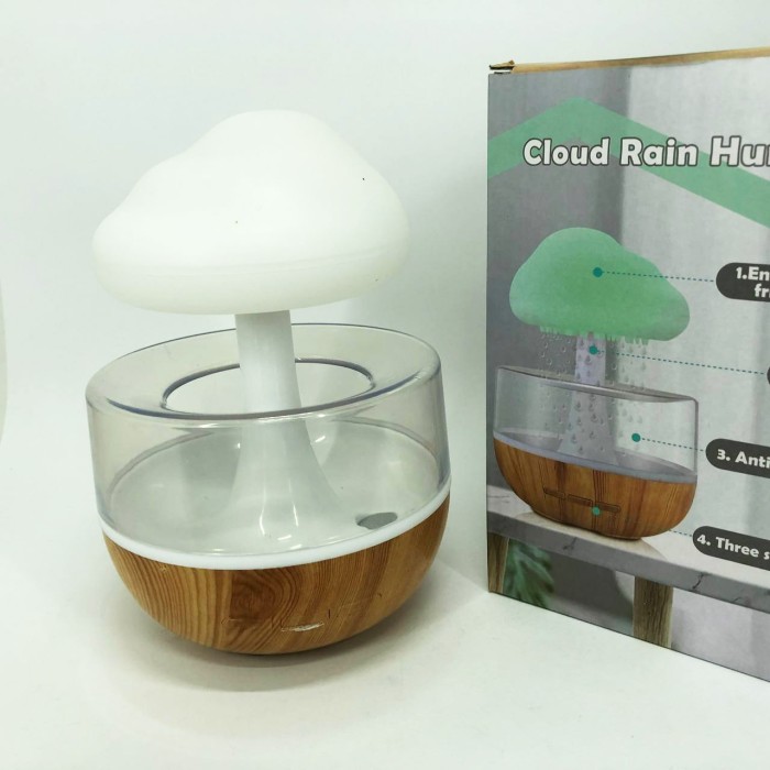 Безшумний зволожувач повітря Cloud Rain Humidifier, Дитячий паровий зволожувач повітря і нічник QR-57