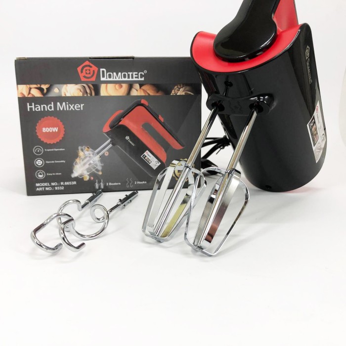 Міксер з нержавіючими насадками Domotec, Ручний міксер для приготування тіста Хороший для тіста TO-28