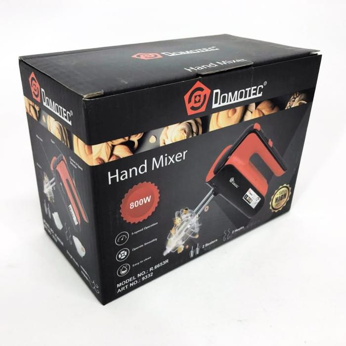 Міксер для крему кухонний Domotec R.6653R 9332 800 Вт, Міксер для кухні, Ручний FW-817 переносний міксер