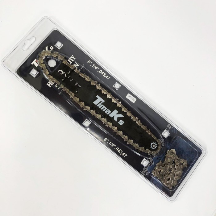 Пиляльний ланцюг для легкої бензопили 20см, Шина і ланцюг Гартовий для бензопили OH-58