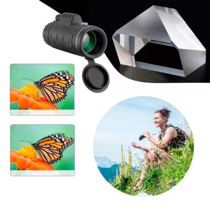 Монокуляр UN-3012 40X60 надпотужний легкий компактний з подвійним фокусуванням AZ-32