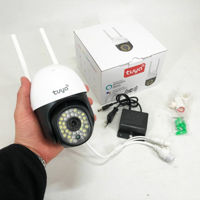Камера відеоспостереження з динаміками CAMERA C18 TUYA APP WIFI IP 3.0mp, Вуличні камери GS-467 для дому