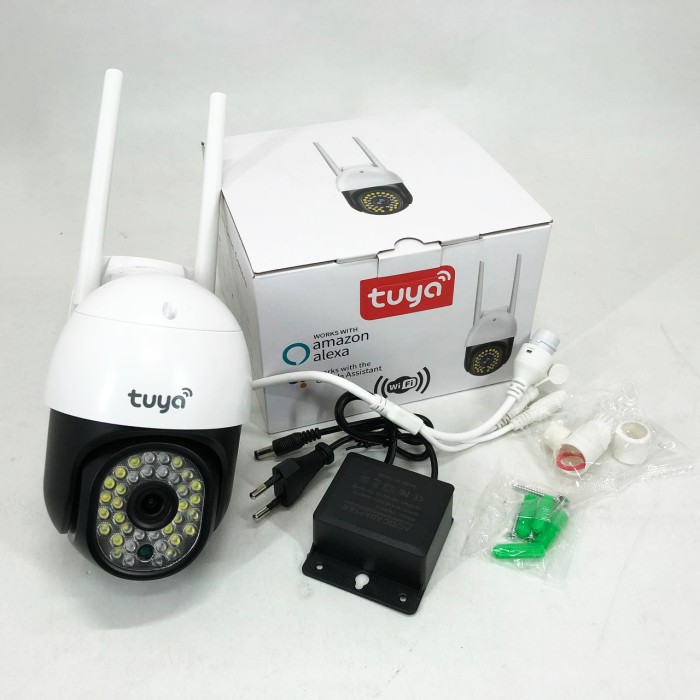 Камера відеоспостереження з динаміками CAMERA C18 TUYA APP WIFI IP 3.0mp, Вуличні камери GS-467 для дому