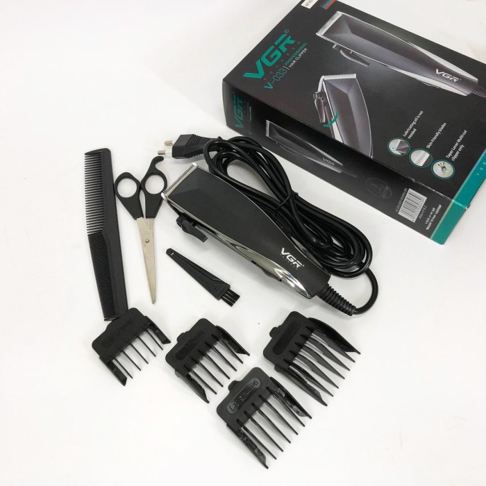 Електронна машинка для стрижки VGR V-033, Тример для стрижки волосся потужний Тример скронь PL-66