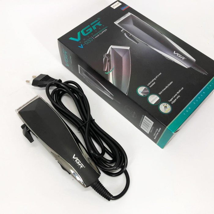 Електронна машинка для стрижки VGR V-033, Тример для стрижки волосся потужний Тример скронь PL-66
