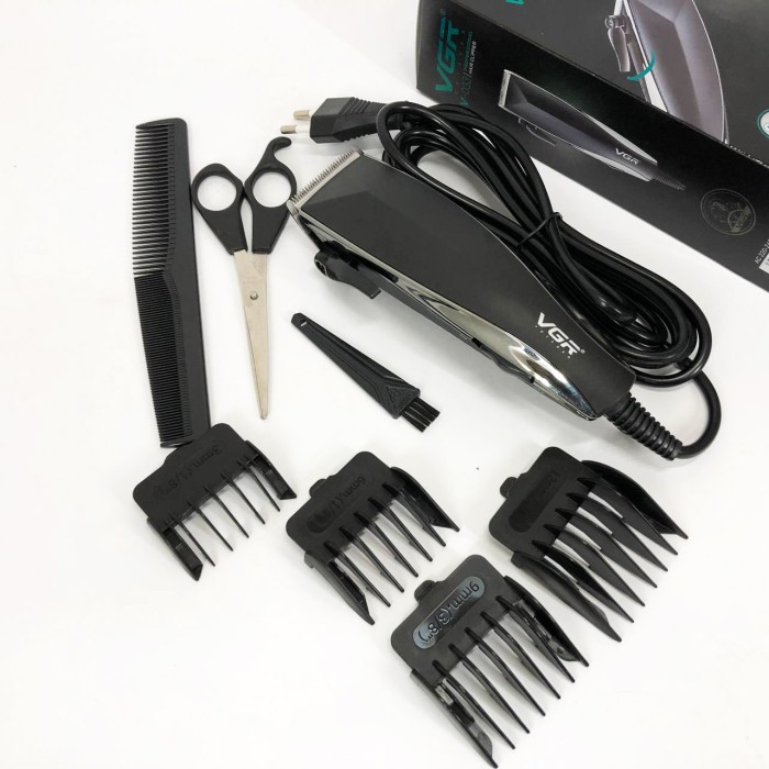 Електронна машинка для стрижки VGR V-033, Тример для стрижки волосся потужний Тример скронь PL-66