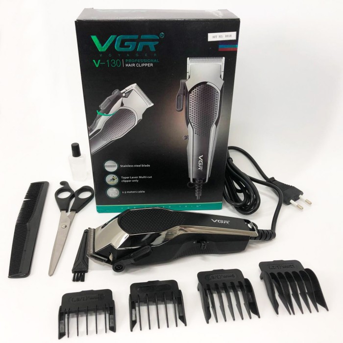 Професійний тример з насадками VGR V-130, Професійний тример з набором насадок для скронь QI-38