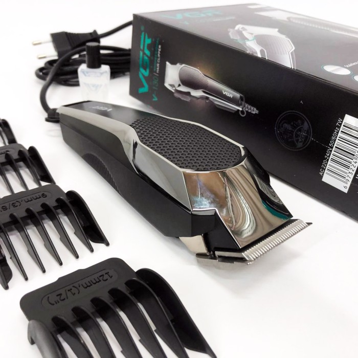 Професійний тример з насадками VGR V-130, Професійний тример з набором насадок для скронь QI-38