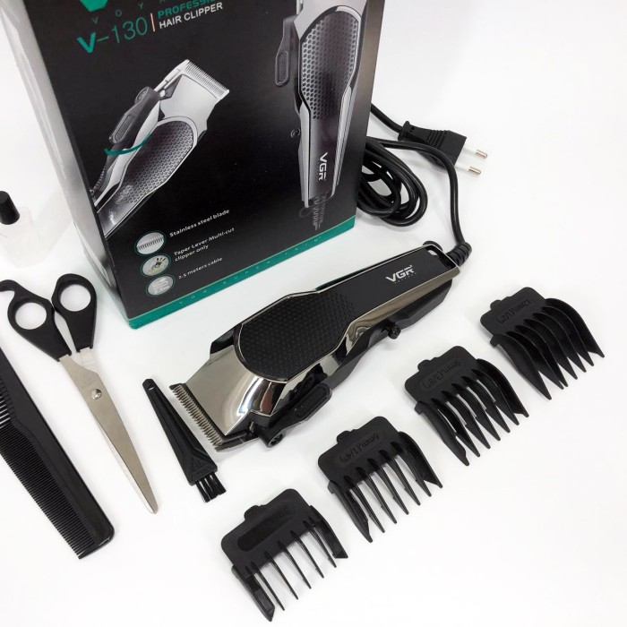 Професійний тример з насадками VGR V-130, Професійний тример з набором насадок для скронь QI-38