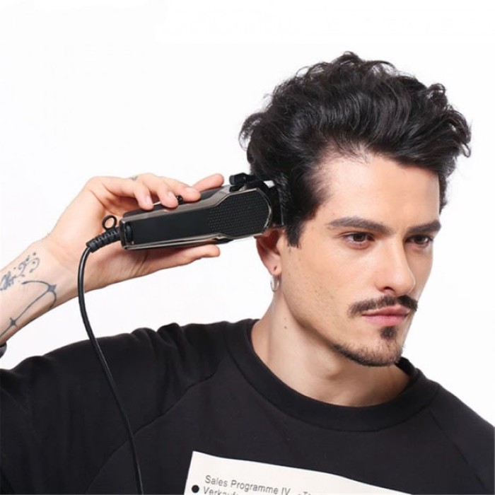 Професійний тример з насадками VGR V-130, Професійний тример з набором насадок для скронь QI-38