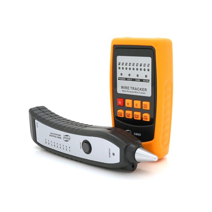 Кабельний LAN тестер трасошукач Веnеtесh GМ 6О з роз'ємами RJ-11 і RJ-45 шукач дротів індикатор проводки UY-96