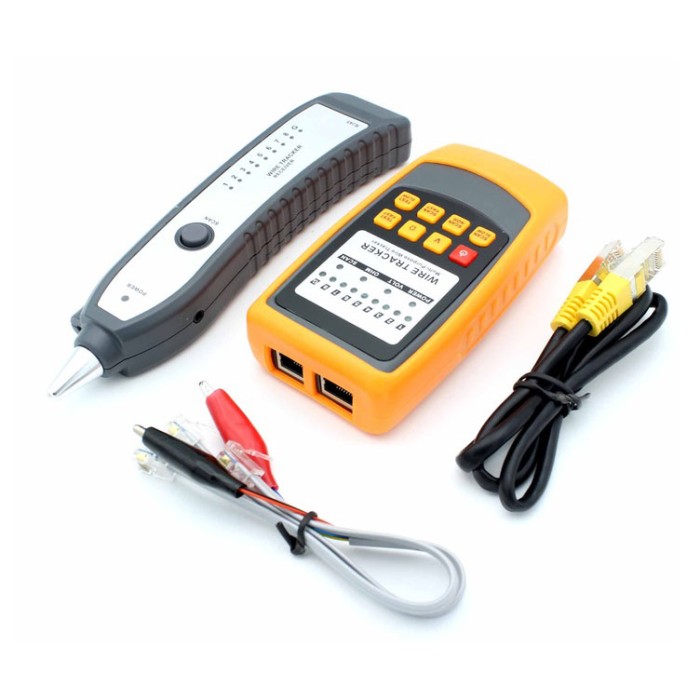 Кабельний LAN тестер трасошукач Веnеtесh GМ 6О з роз'ємами RJ-11 і RJ-45 шукач дротів індикатор проводки WC-45