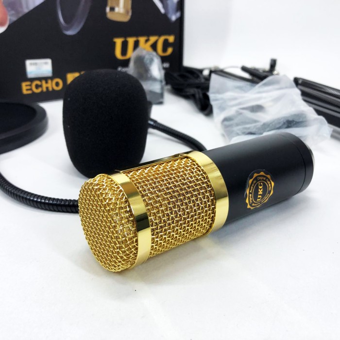 Мікрофон Студійний конденсаторний Music DJ. M-800U зі стійким та вітрозахистом QU-49