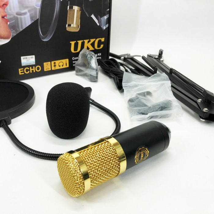 Мікрофон Студійний конденсаторний Music DJ. M-800U зі стійким та вітрозахистом QU-49