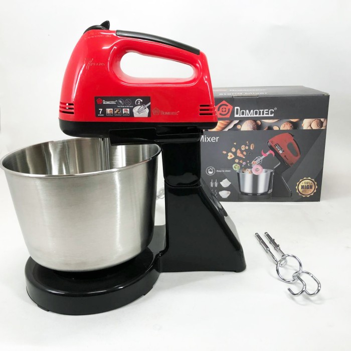 Міксер для приготування тортів і кремів Domotec R6637R 2 л 250 W, Ручний міксер для приготування їжі DI-75