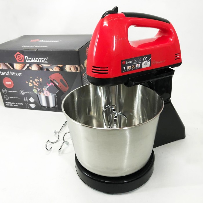 Міксер для приготування тортів і кремів Domotec R6637R 2 л 250 W, Ручний міксер для приготування їжі DI-75