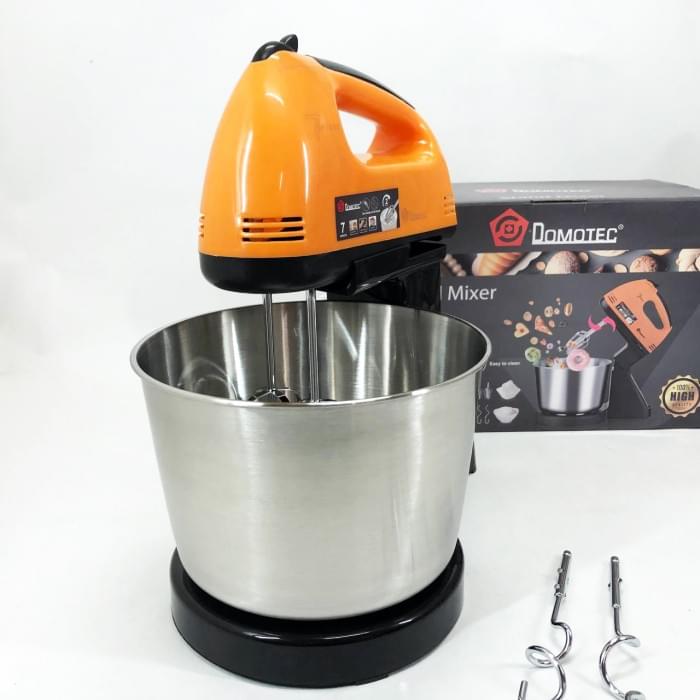 Міксер з насадкою для крему Domotec R6637O 250 W, Бюджетний тістоміс для дому, Міксер з NB-994 двома віночками