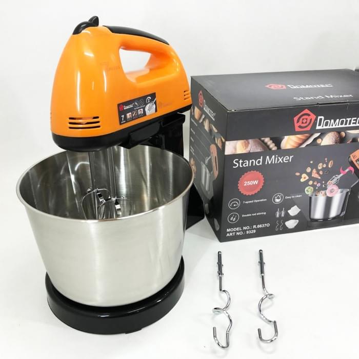 Міксер з насадкою для крему Domotec R6637O 250 W, Бюджетний тістоміс для дому, Міксер з NB-994 двома віночками