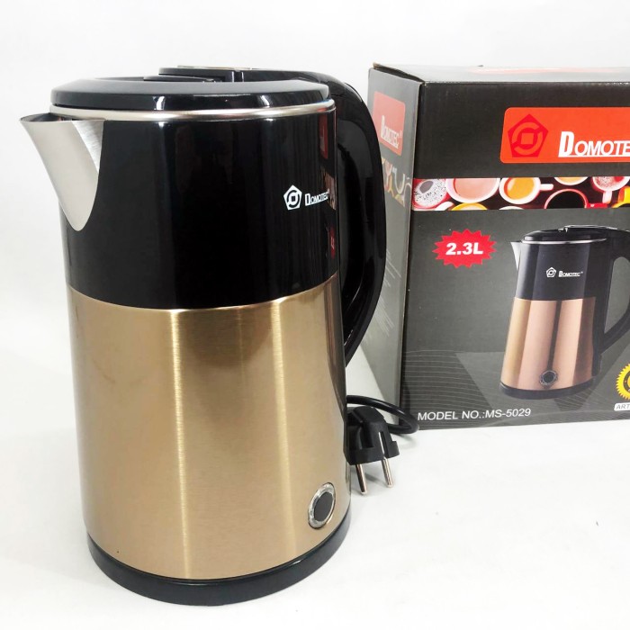 Чайник електро Domotec MS-5029 2000 Вт, Електрочайник зручний, Електрочайник побутовий FJ-379 нержавіюча сталь
