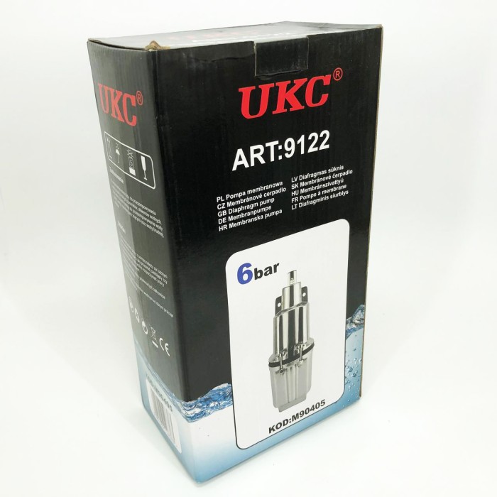 Насос вібраційний 0.25кВт, H 75м, Q 18л/хв, 100мм, 10м кабелю, верхній забір QM-71