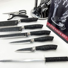 Ножі для кухонних потреб UNIQUE UN-1831 9 шт, Професійні ножі для домашньої кухні NV-44