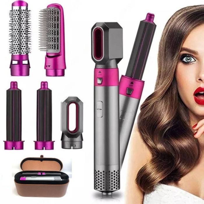 Фен професійна щітка 5, Щипці для волосся для завивки Фен з іонізацією укладання VB-68