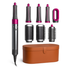 Хороша фен-щітка обертова 5 в 1 + Кейс, Професійний фен оригінал, Стильний фен для укладання волосся JR-21