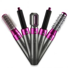 Багатофункціональний фен-гребінець з насадками 5 в 1, Потужний електричний фен для сушіння волосся QH-20