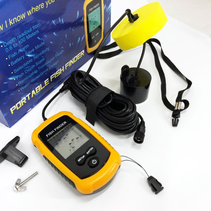 Ехолот портативний Fish Finder до 100м портативний сонар універсальний NY-21