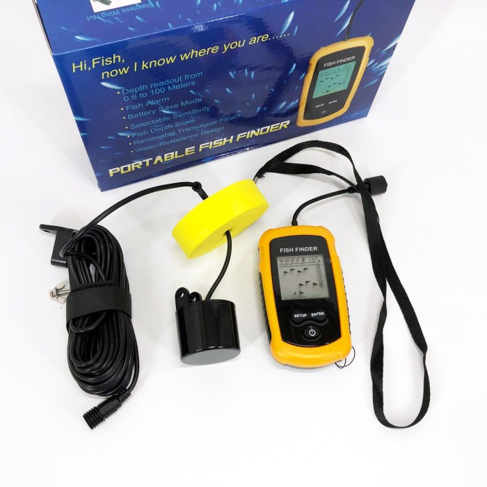 Ехолот портативний Fish Finder до 100м портативний сонар універсальний PZ-37