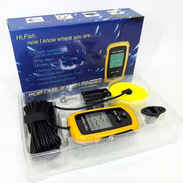 Ехолот портативний Fish Finder до 100м портативний сонар універсальний PZ-37