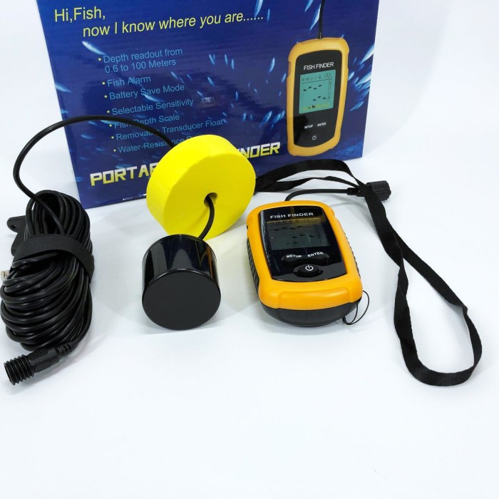 Ехолот портативний Fish Finder до 100м портативний сонар універсальний PZ-37